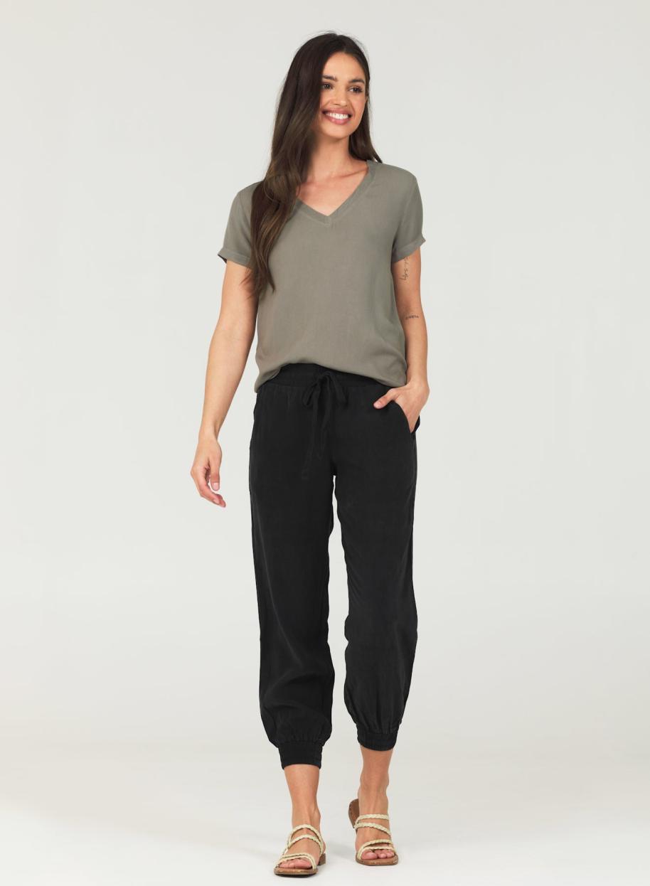 Joggers | Women Bella Dahl Easy Drawstring Jogger - Vintage Black